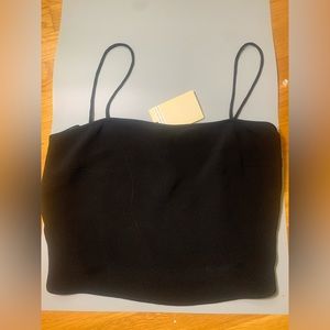 Giorgio Armani RARE Black Tank Camisole Vintage NWT CROP Design